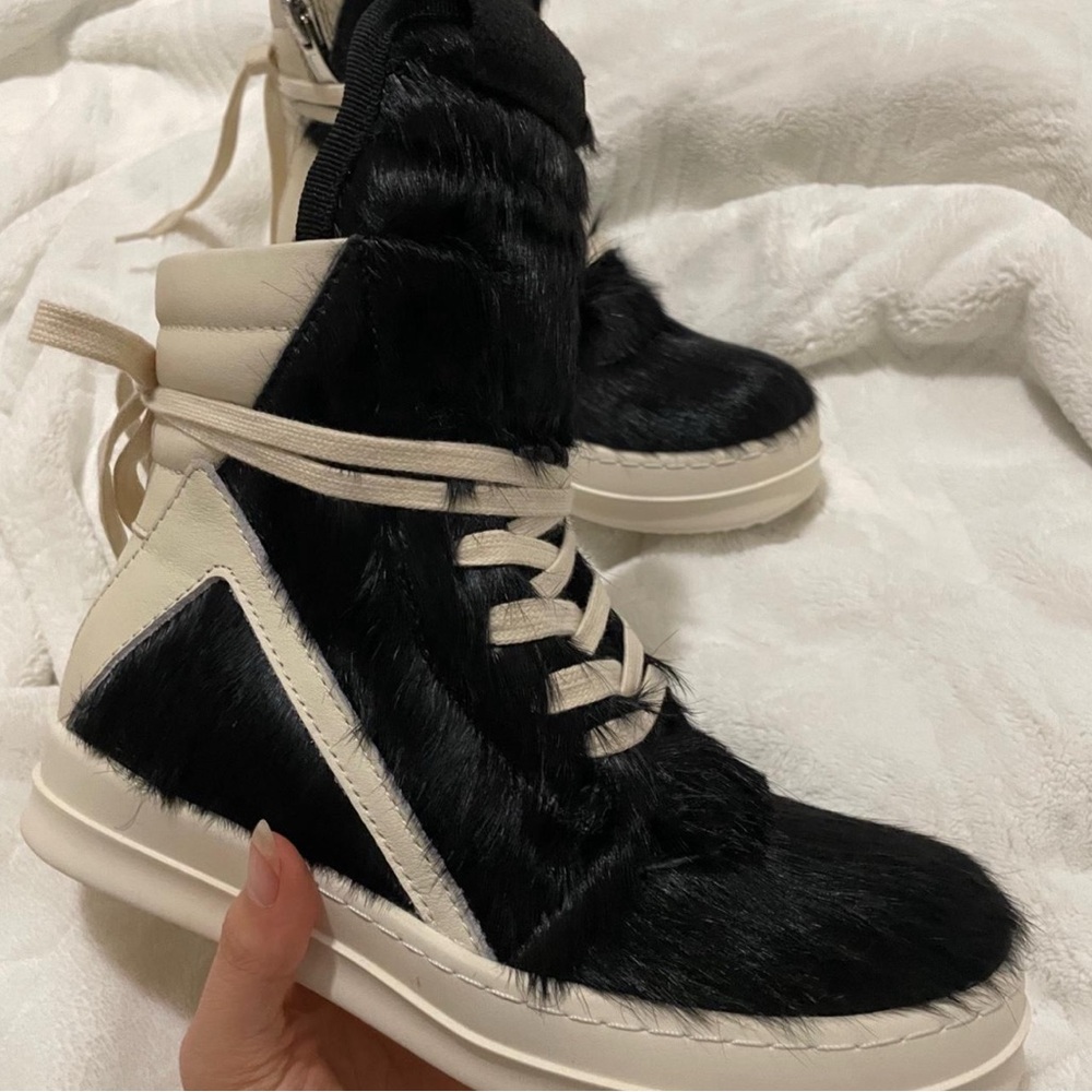 Rick owens pony hair geobasket